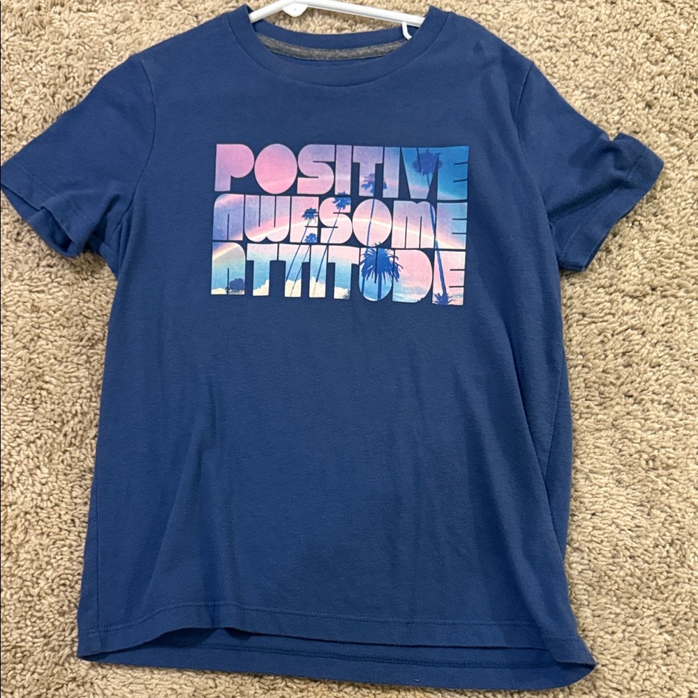 Old Navy Blue Kids Tee with Positive Print